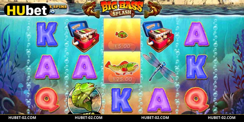Big Bass Splash HUBET - Trò Chơi Câu Cá Đổi Thưởng Thú Vị Hình ảnh mô tả trò chơi Big Bass Splash