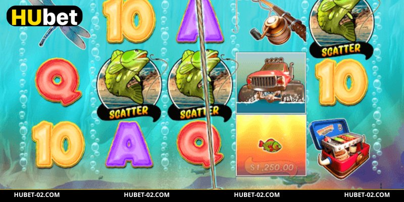 Big Bass Splash HUBET - Trò Chơi Câu Cá Đổi Thưởng Thú Vị Mô phỏng các hình ảnh đặc trưng trong trò chơi